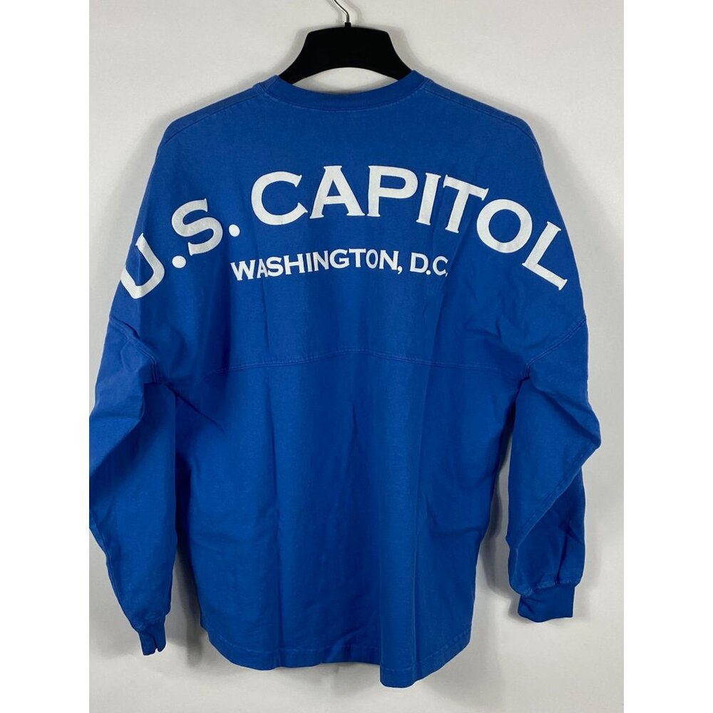Vintage Spirit U.S. Capitol Washington, D.C. Pullover Sweatshirt Blue M F74